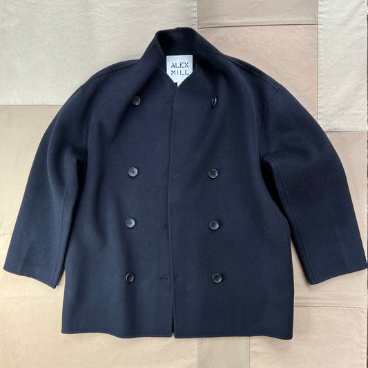 Sophia Coat in Wool, Dark Navy
