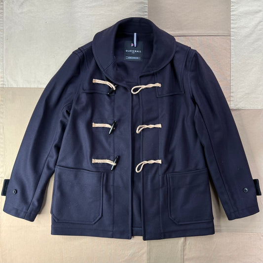 Shawl Collar Duffle Coat, Navy