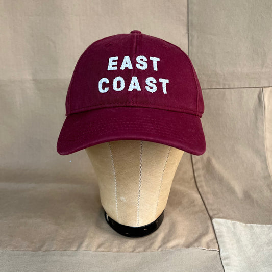 East Coast Needlepoint Cap, Maroon & Khaki