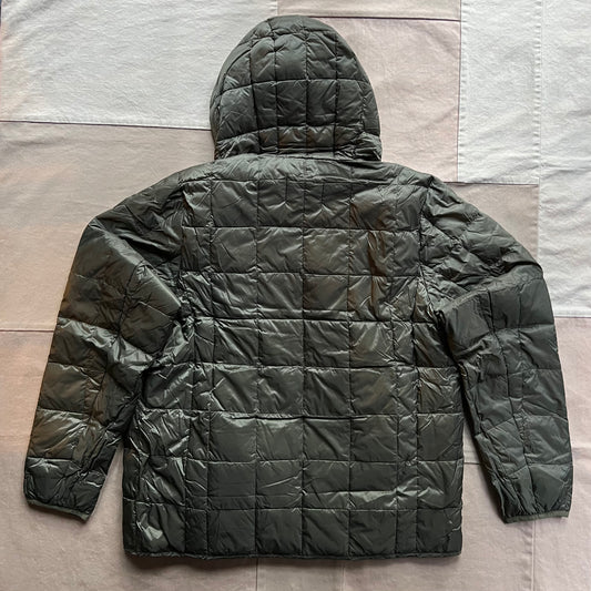 Hooded Down Jacket, Dark Olive