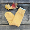 Double Face Crew Socks, Yellow