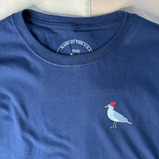 Long Sleeve Seagull T-Shirt, Navy