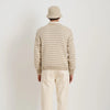Harbor Stripe Sweater in Cotton, Flax/Ivory