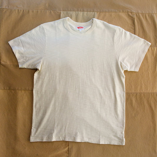 Short-Sleeve Slub T-shirt, Natural
