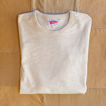 Short-Sleeve Slub T-shirt, Natural
