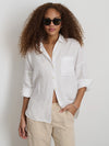Jo Shirt in Linen, White