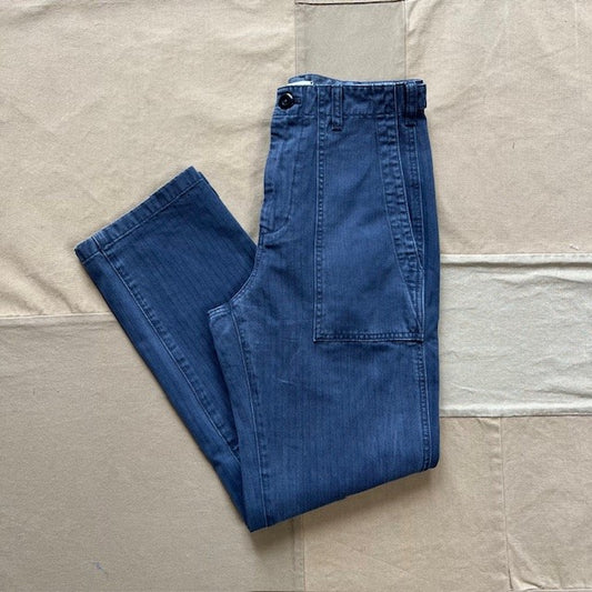 Neil Pant in Herringbone, Slate Blue