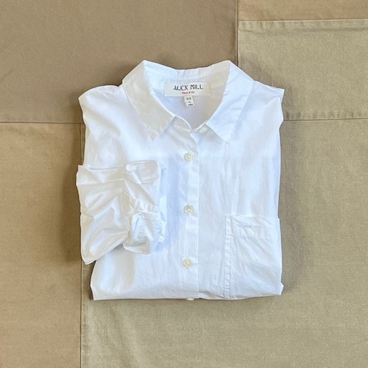 Jo Standard Shirt in Paper Cotton, White