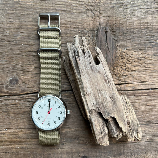 Weekender 38mm Fabric Strap Watch, Olive Nato