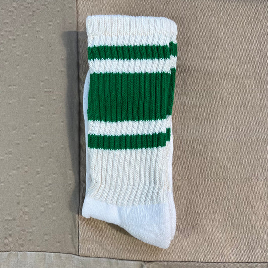 Retro Stripe Sock, Kelly Green