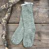 Double Face Crew Socks, Army Green