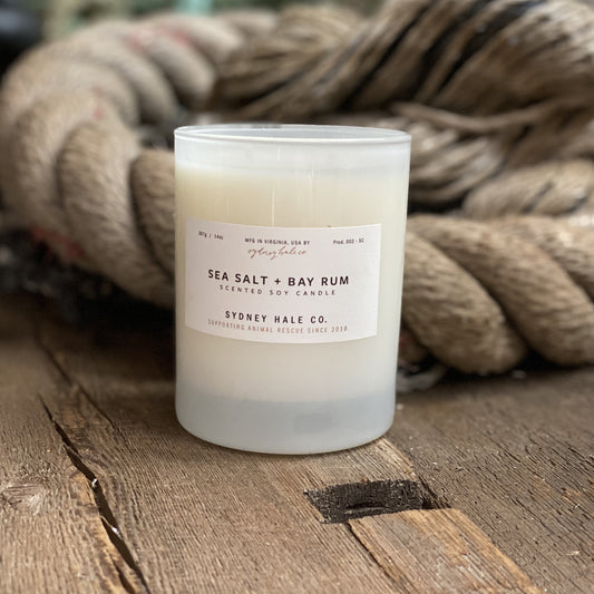 Sea Salt + Bay Rum Candle