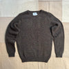 Brushed Wool Crew Sweater, Carob