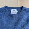 Brushed Wool Crew Sweater, Denim