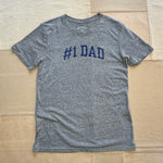 #1 Dad T-shirt, Heather Grey