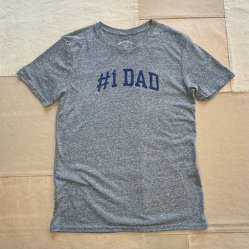 #1 Dad T-shirt, Heather Grey