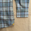 Winter Madras Weave Cotton Shirt, Blue White Olive Check