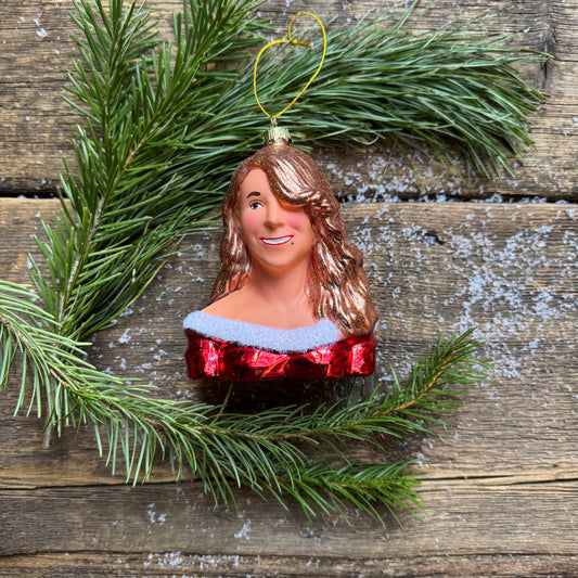 Mariah Carey Glass Ornament