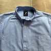 Modern Long Sleeve Oxford Popover, Blue