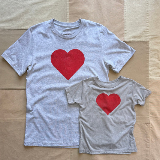 Kid's Heart to Heart T-shirt, Grey