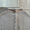 Taylor Roll Neck Cardigan in Cotton Cashmere, Vellum