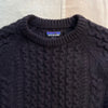 Recycled Wool-Blend Cable Knit Crewneck Sweater, DNBR