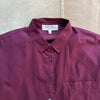 Jo Shirt in Cotton Poplin, Plum