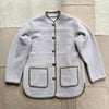 Cambridge Jacket in Boiled Wool, Alabaster