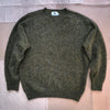 Brushed Wool Crew Sweater, Pine Shadow