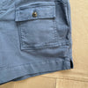 Bermuda Canvas Shorts, Garment Dyed Blue