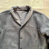 Sherpa Reversible Snap Front Jacket, Charcoal