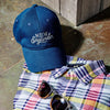 New Englander Needlepoint Cap, Navy