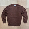 Donegal Wool Crewneck Sweater, Brown Speckled