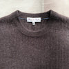 Jordan Sweater in Washed Cashmere, Heather Espresso