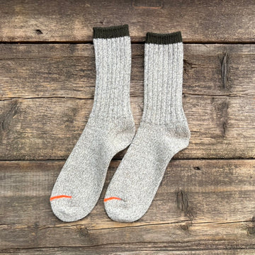 Merino Wool Ragg Socks, Olive