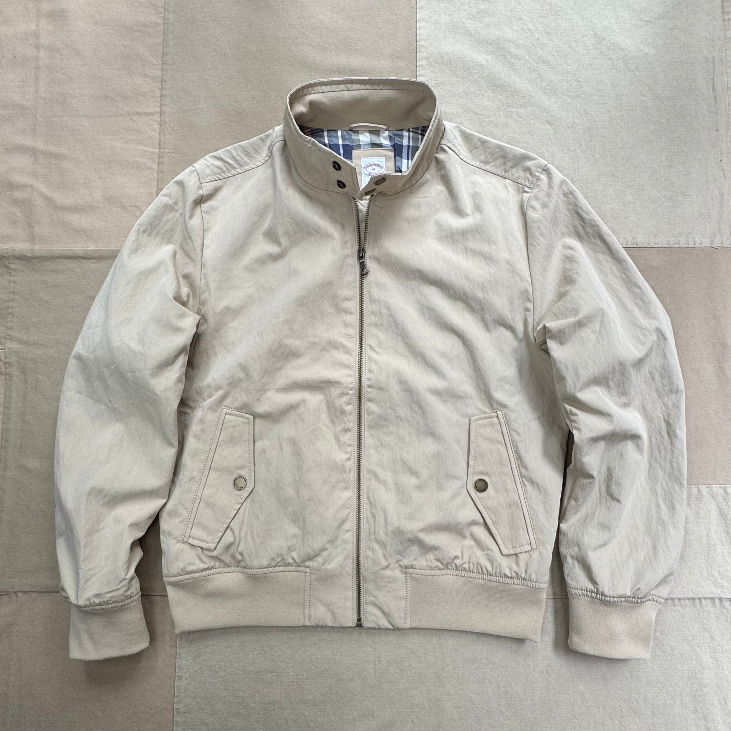 Unworn 2024 US Harrington in a very work wear feel brushed cotton with cool styling, all cotton size L