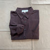 Jo Shirt in Cotton Poplin, Dark Chocolate