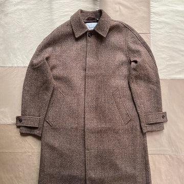 Pine Harris Tweed Wool Coat, Check