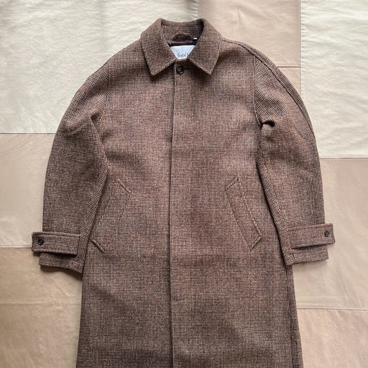 Pine Harris Tweed Wool Coat, Check