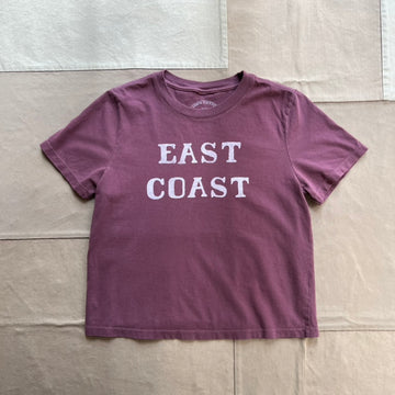 Women's East Coast T-shirt, Washed Maroon