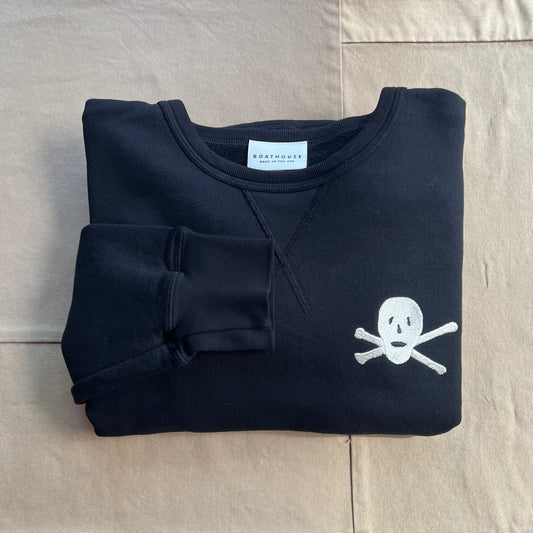 Skull & Crossbones Terry Crewneck