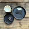 Leather Circular Valet Catchall Trays, Black