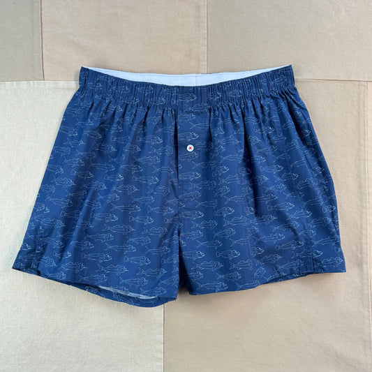 Organic Cotton Boxer Short, School of Fish