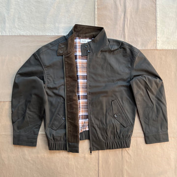 Brighton Zip Jacket in Twill Gabardine, Autumn Green
