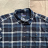 Men's Long Sleeve Lightweight Fjord Flannel Shirt, Cozy Cabin Ink Black