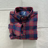 Lightweight Flannel Shirt, Navy Tartan