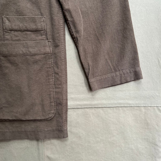 Fine Cord Bakers Overshirt, Brown