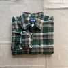Men's Long Sleeve Lightweight Fjord Flannel Shirt, Cozy Cabin Treeline Green