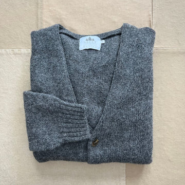 Wool Cardigan, Dark Grey