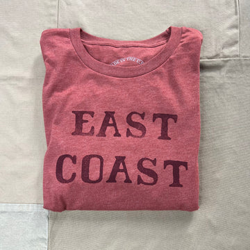 East Coast Long Sleeve T-Shirt, Cedar Red/Maroon